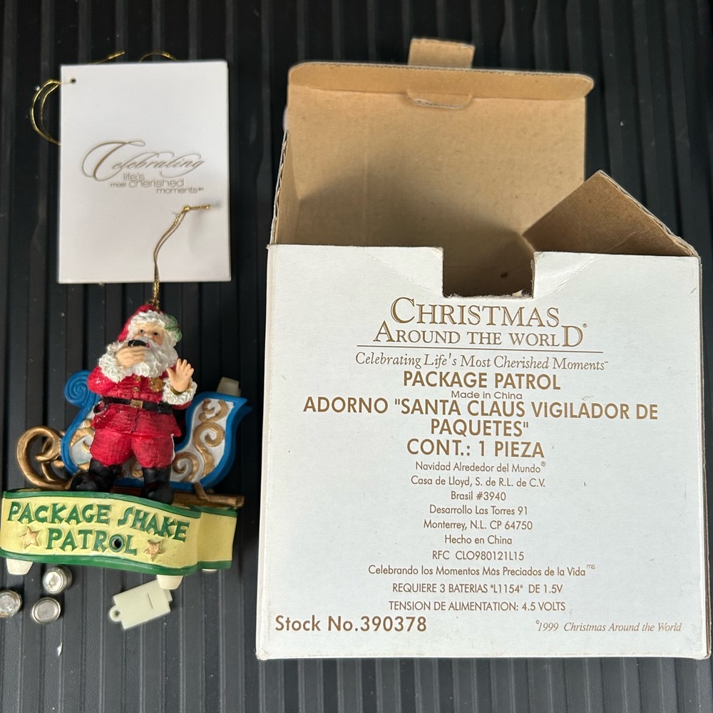 Santa Ornament - 1999 Christmas around the world Cherished Moments